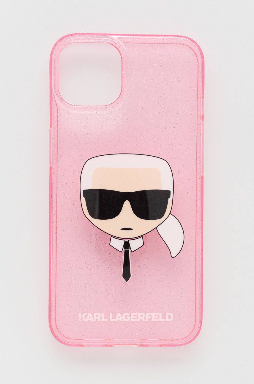 Karl Lagerfeld Puzdro na mobil iPhone 13 ružová farba - Pepit.sk