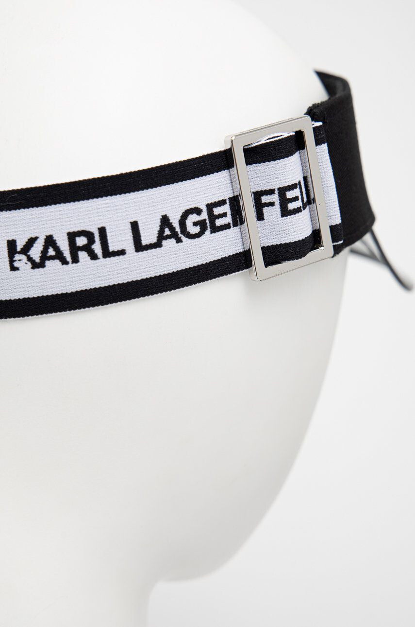 Karl Lagerfeld Šilt čierna farba vzorovaná - Pepit.sk