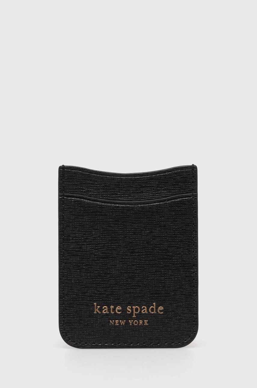 Kate Spade Kožené puzdro na karty čierna farba - Pepit.sk