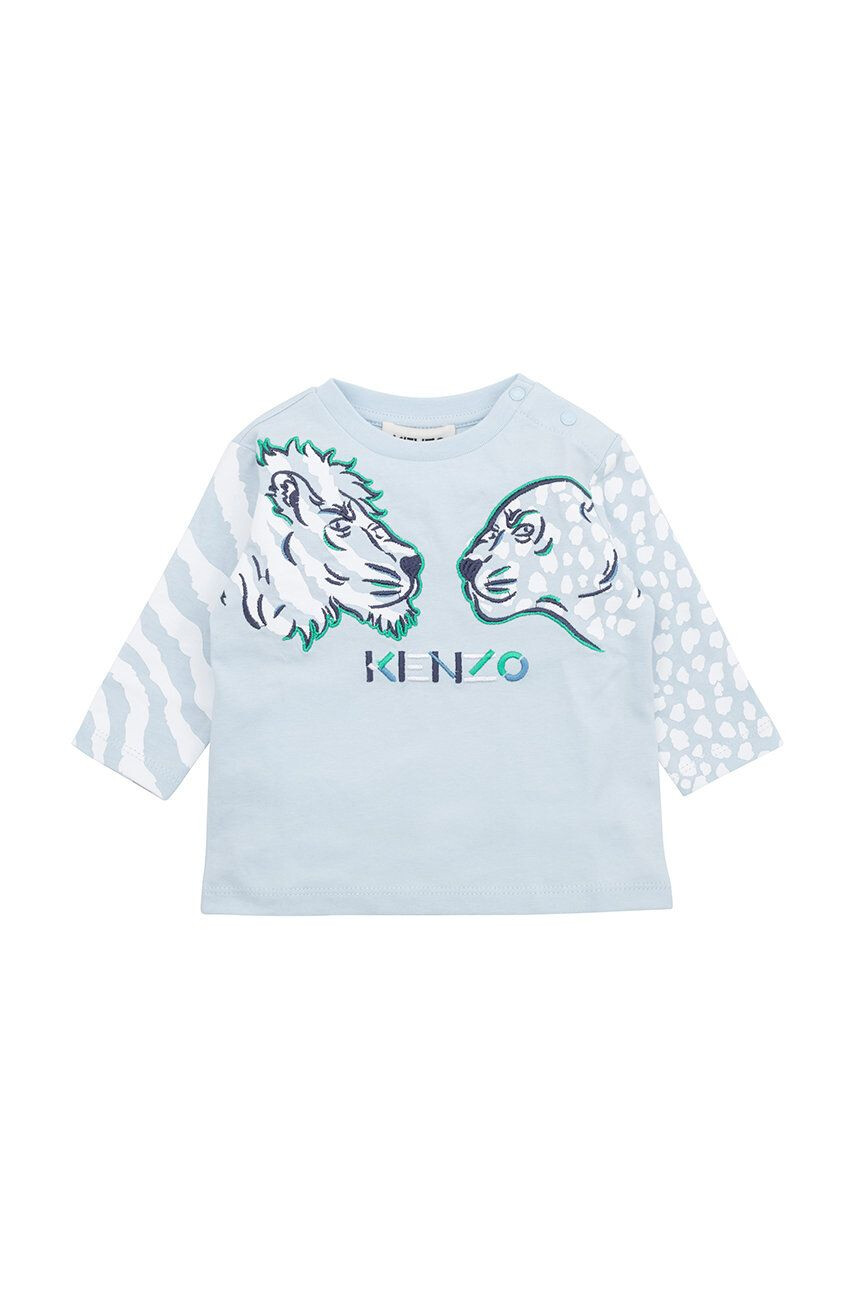 Kenzo kids Detská bavlnená košeľa s dlhým rukávom - Pepit.sk