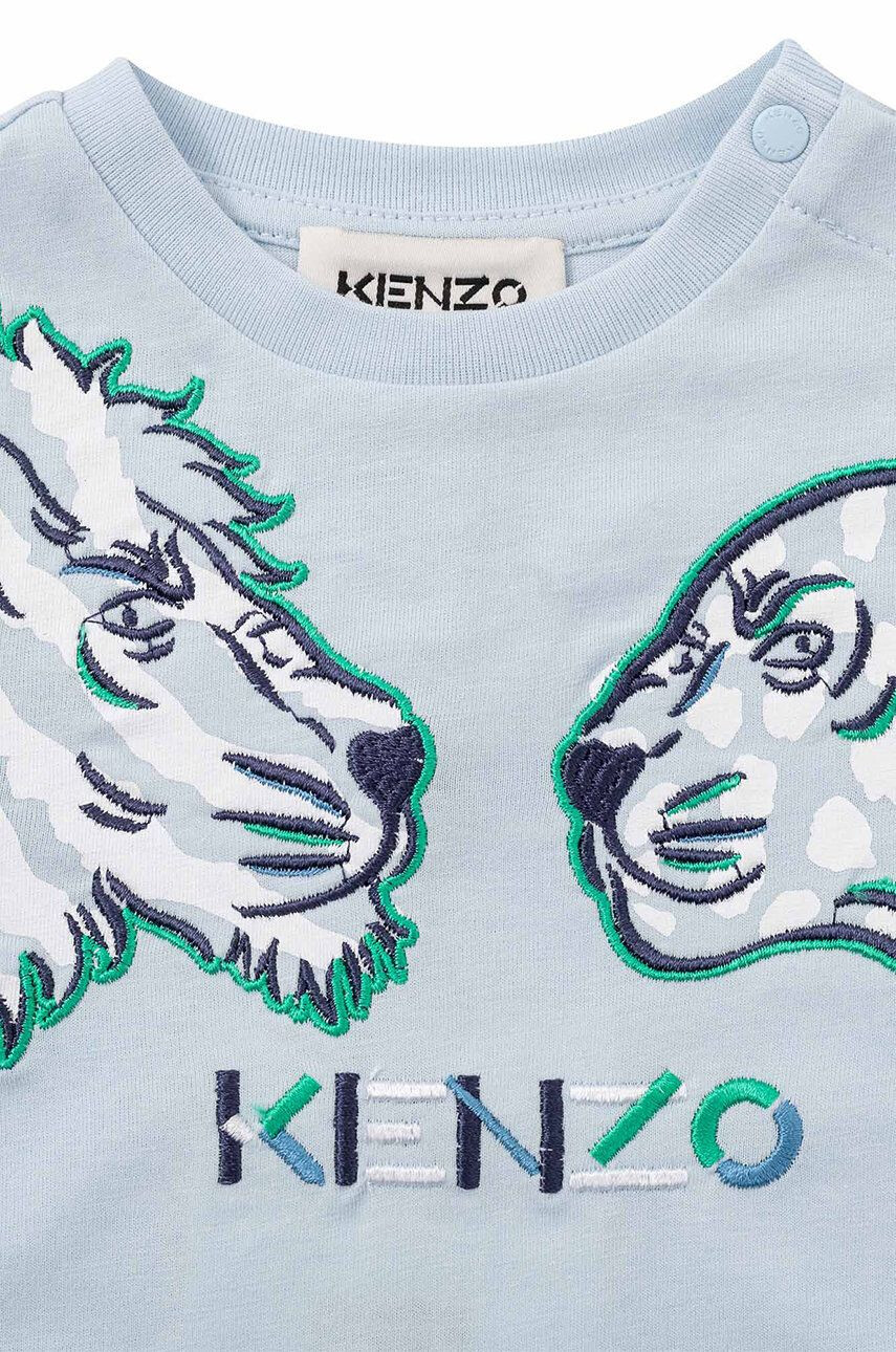 Kenzo kids Detská bavlnená košeľa s dlhým rukávom - Pepit.sk