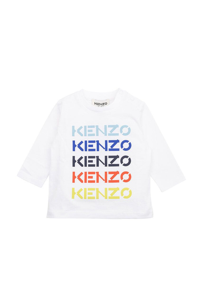 Kenzo kids Detská bavlnená košeľa s dlhým rukávom - Pepit.sk