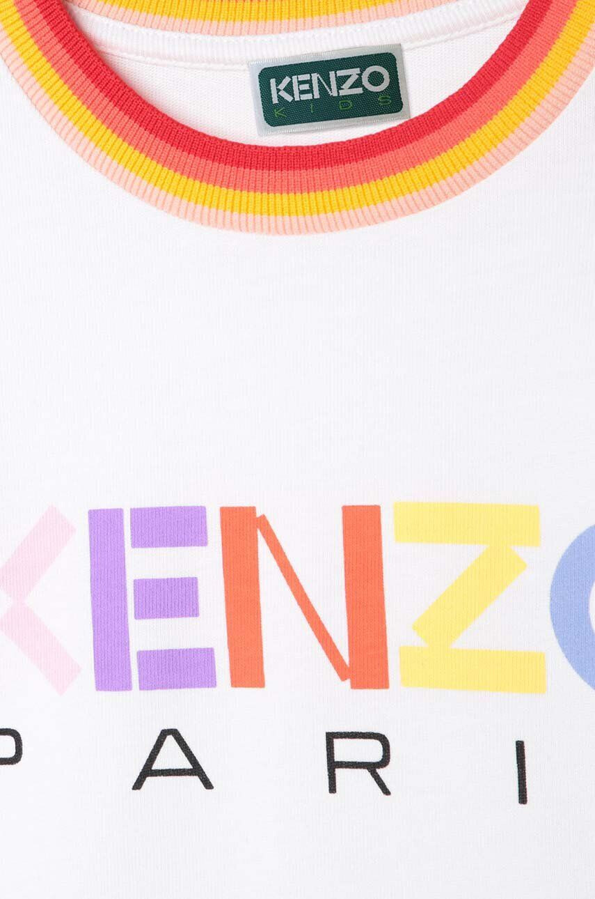 Kenzo kids Detské bavlnené tričko ružová farba - Pepit.sk