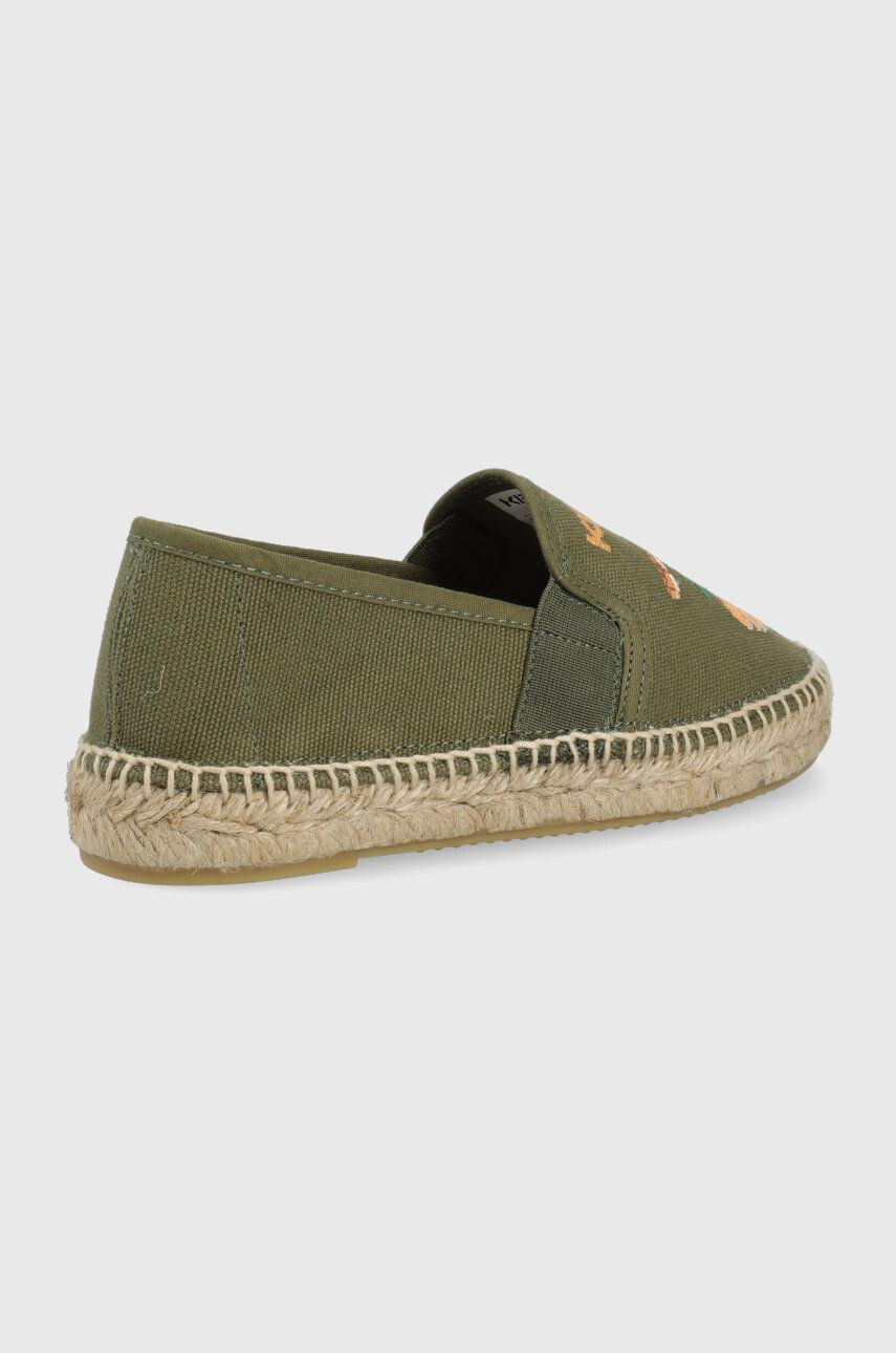 Kenzo kids Detské espadrilky zelená farba - Pepit.sk