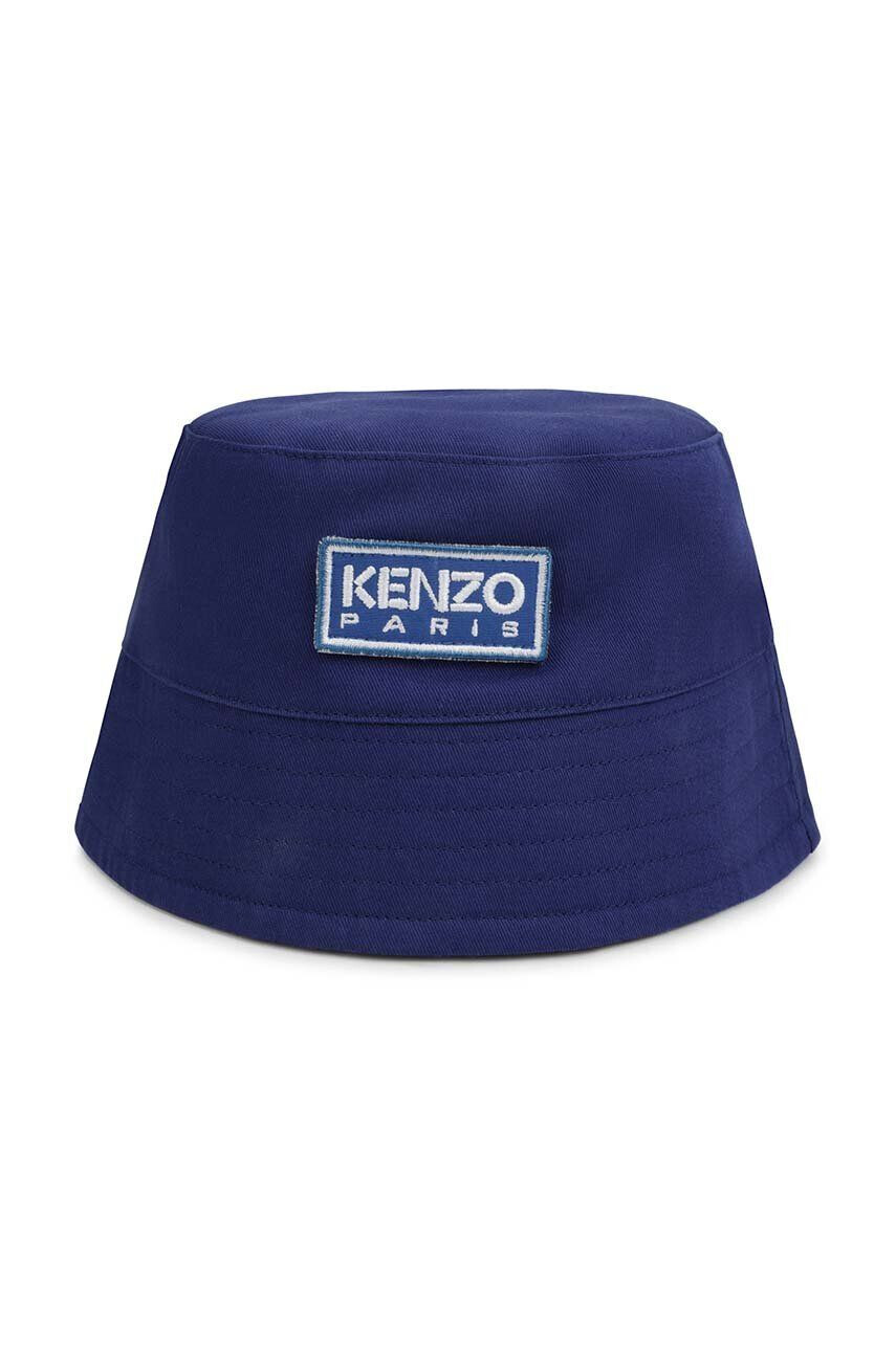 Kenzo kids Detský klobúk tmavomodrá farba bavlnený - Pepit.sk