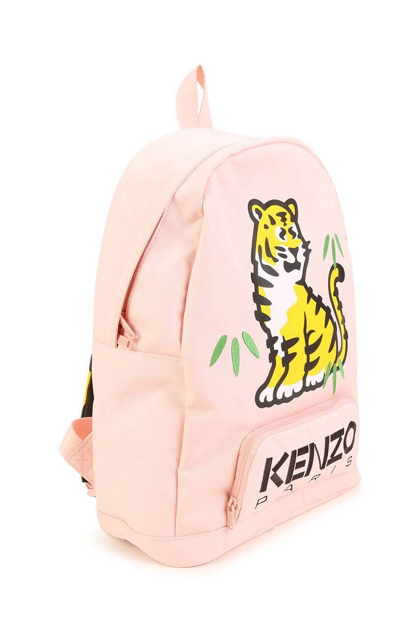 Kenzo kids Detský ruksak ružová farba veľký s potlačou - Pepit.sk