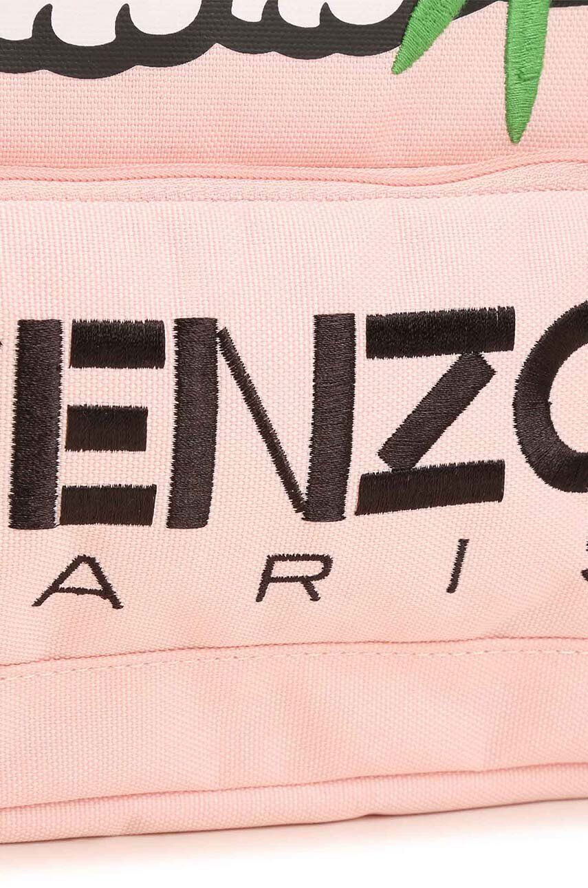 Kenzo kids Detský ruksak ružová farba veľký s potlačou - Pepit.sk