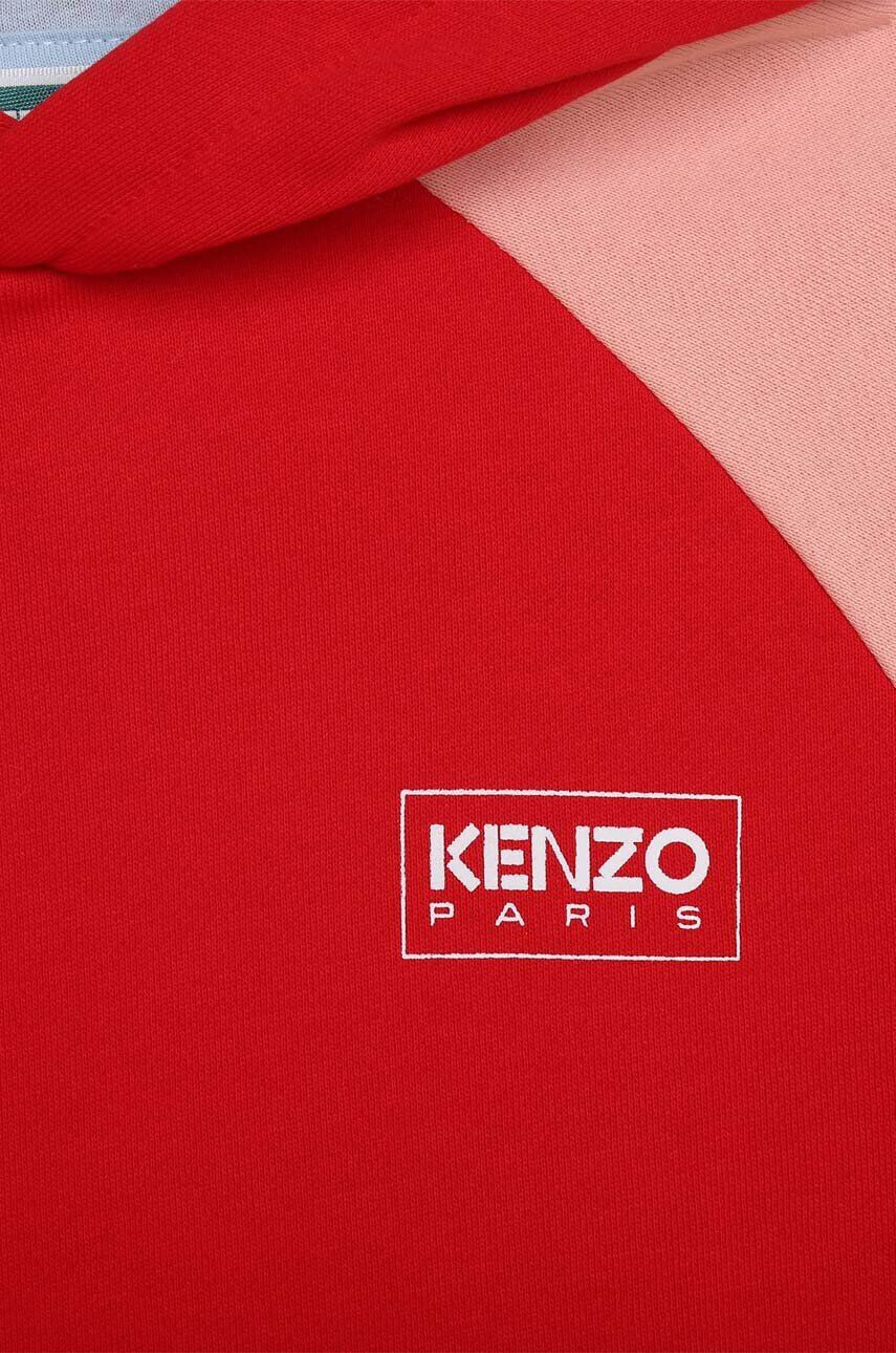 Kenzo kids Dievčenské šaty červená farba mini rovný strih - Pepit.sk