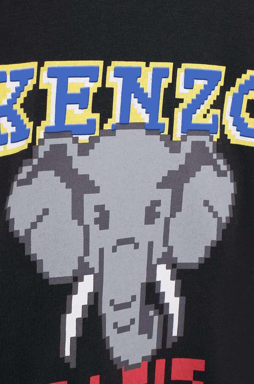 Kenzo kids Tričko čierna farba s potlačou - Pepit.sk