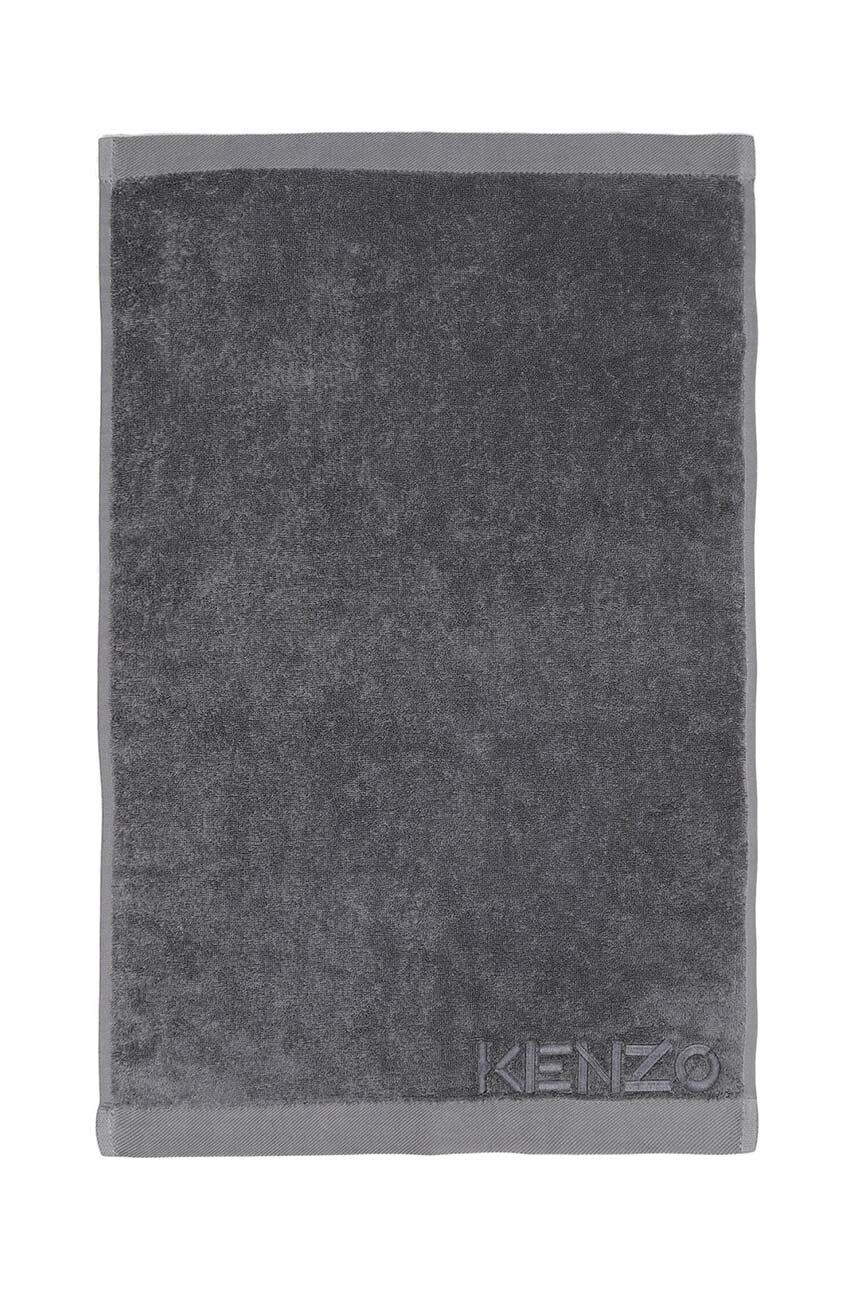 Kenzo Malý bavlnený uterák Iconic Gris 55x100 cm - Pepit.sk