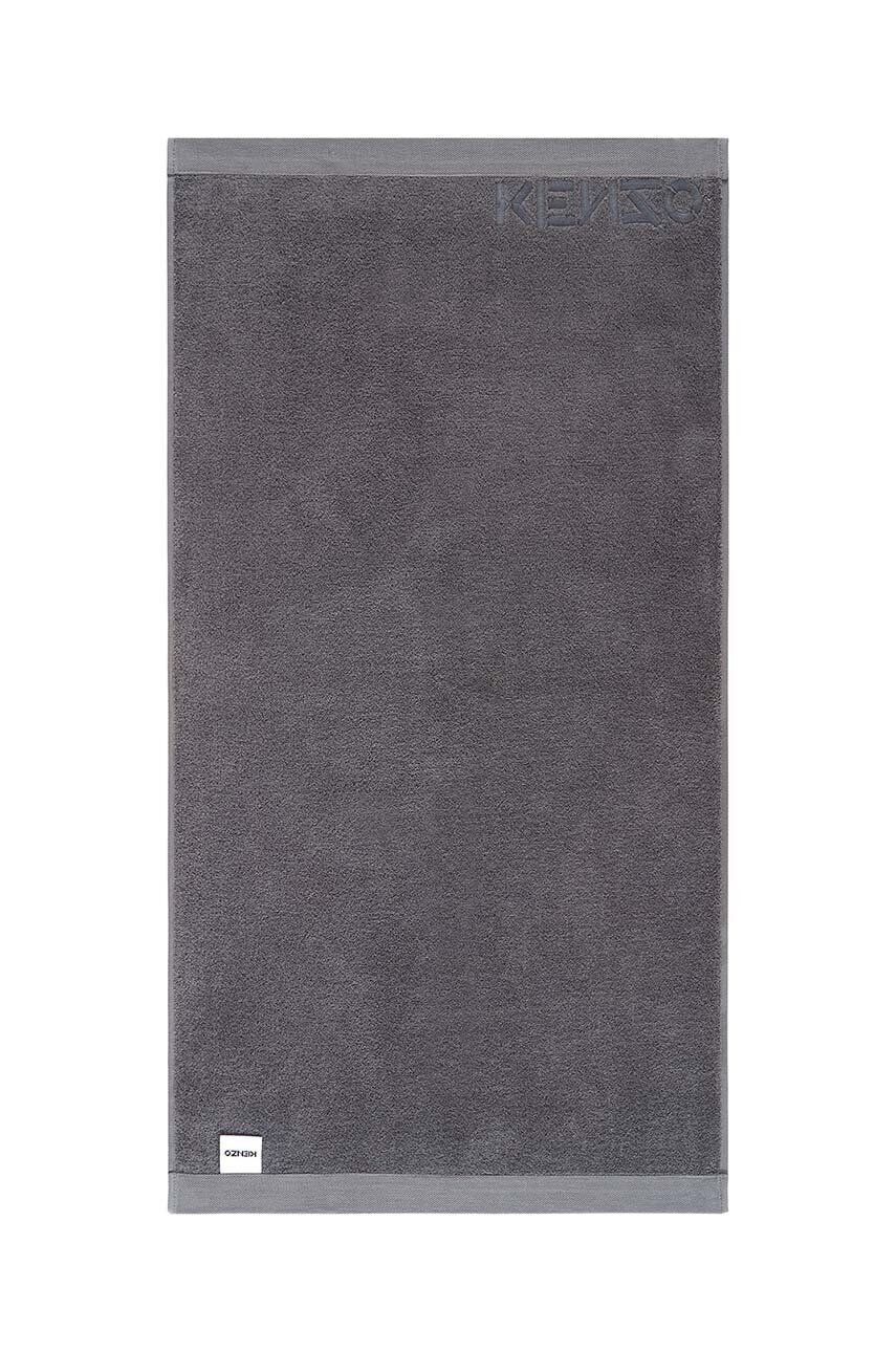 Kenzo Veľký bavlnený uterák Iconic Gris 92x150?cm - Pepit.sk