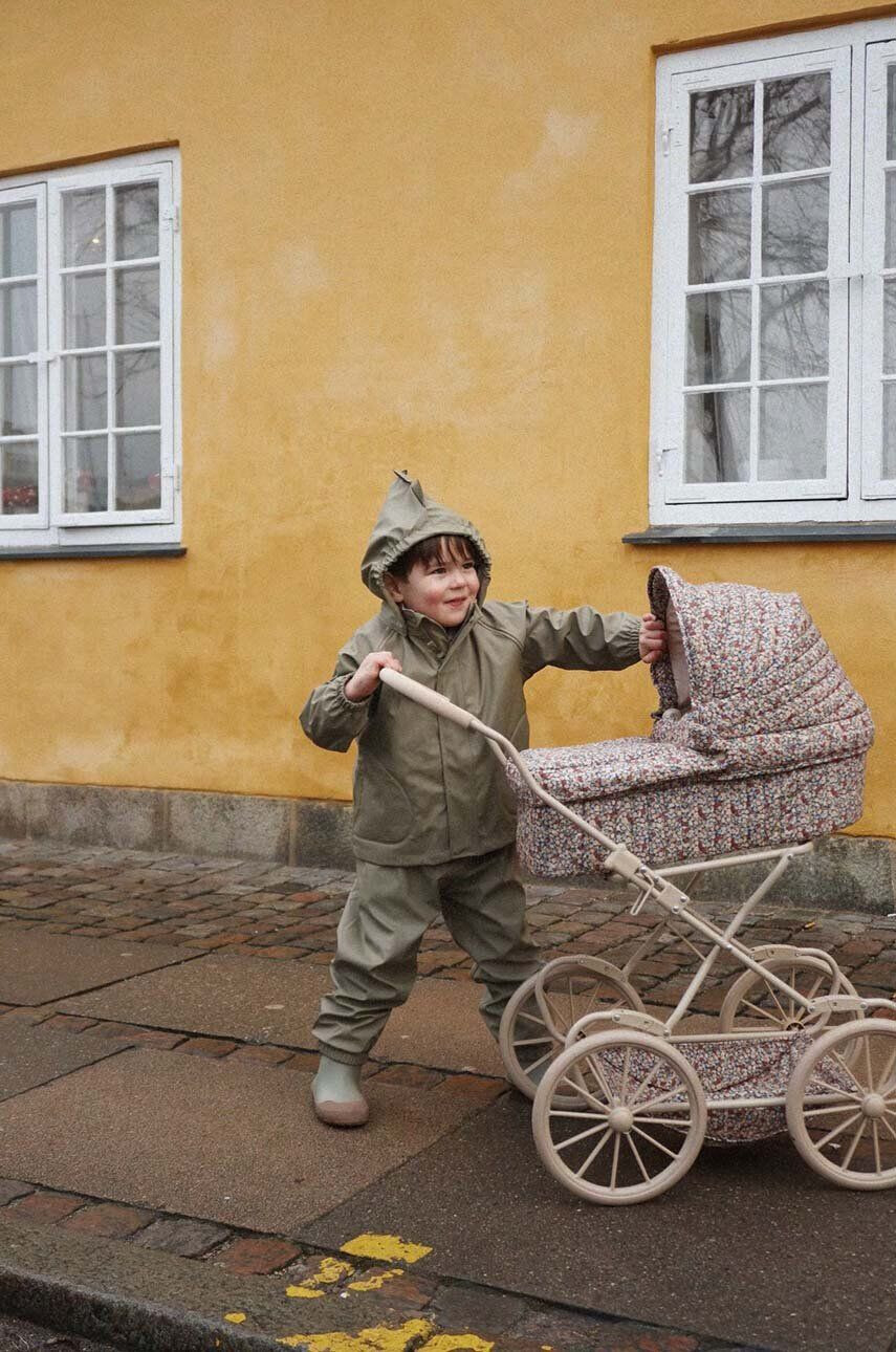 Konges Sløjd Detská súprava do dažďa zelená farba - Pepit.sk