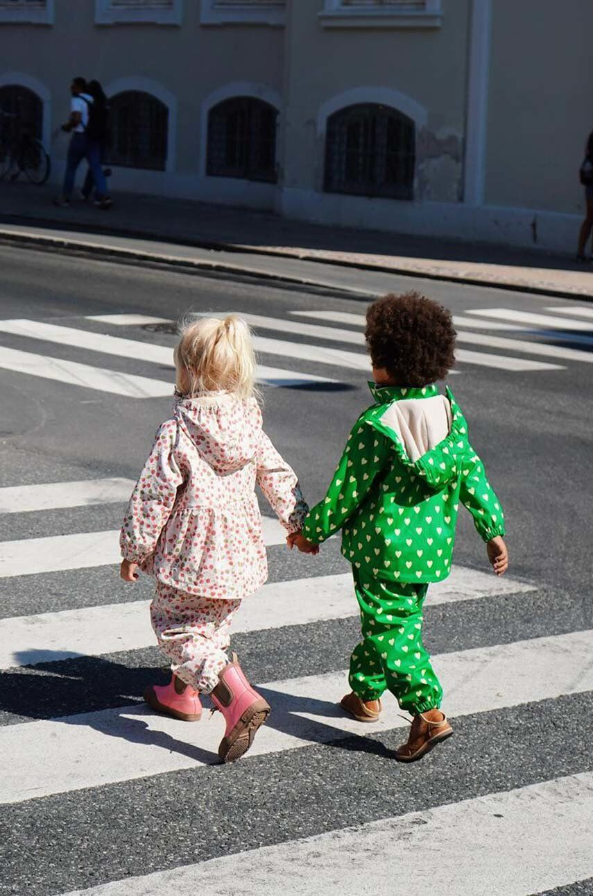 Konges Sløjd Detský overal a bunda hnedá farba - Pepit.sk