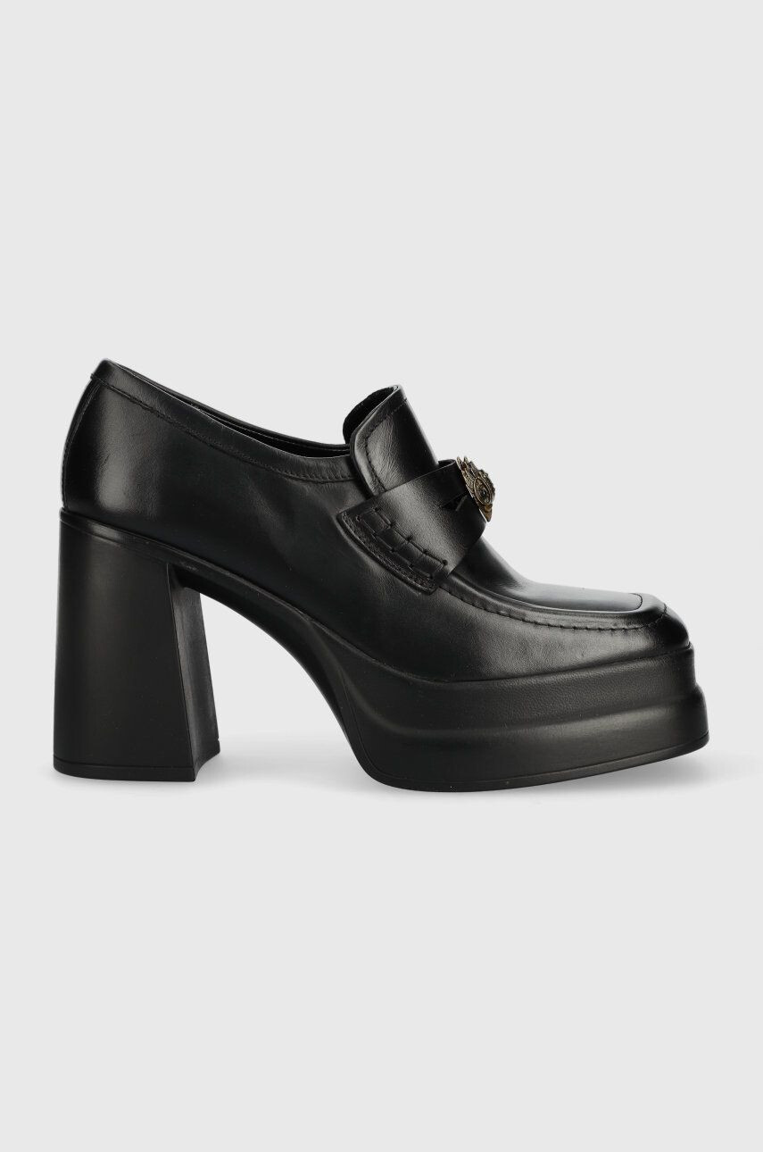 Kurt Geiger London Kožené lodičky Stomp Heeled Loafer - Pepit.sk