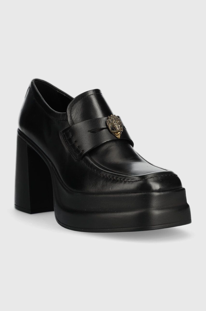 Kurt Geiger London Kožené lodičky Stomp Heeled Loafer - Pepit.sk