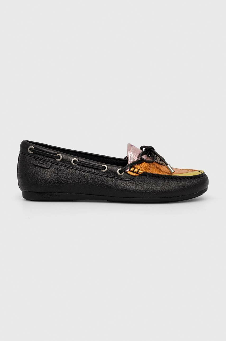 Kurt Geiger London Kožené mokasíny Eagle Trim Moccasin dámske na plochom podpätku - Pepit.sk