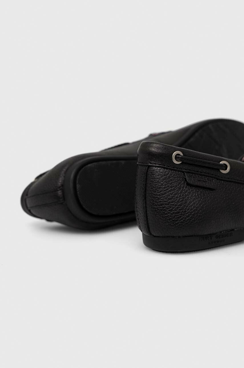 Kurt Geiger London Kožené mokasíny Eagle Trim Moccasin dámske na plochom podpätku - Pepit.sk