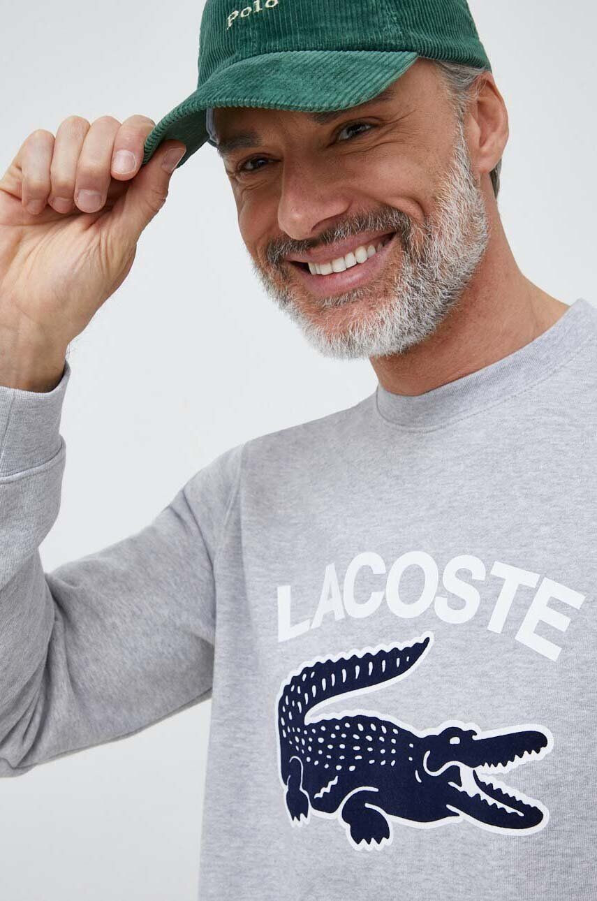 Lacoste Bavlnená mikina SH9660-166 pánska tmavomodrá farba s kapucňou s nášivkou - Pepit.sk