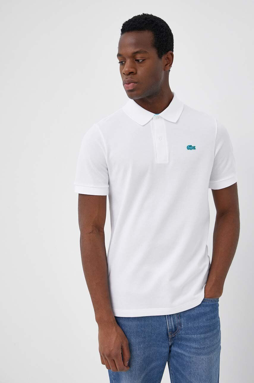 Lacoste Bavlnené polo tričko PH4012-001 béžová farba jednofarebné - Pepit.sk