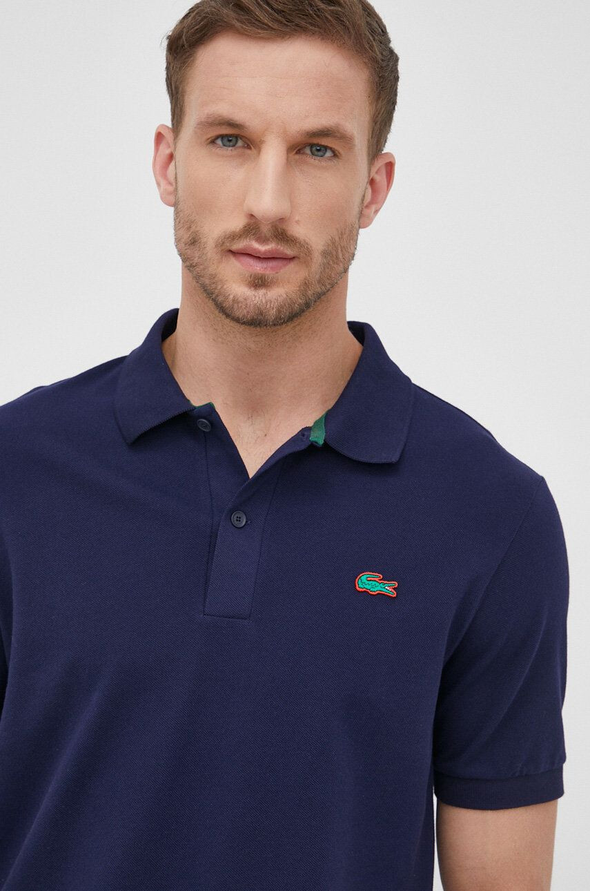 Lacoste Bavlnené polo tričko PH2760-001 tmavomodrá farba jednofarebné - Pepit.sk