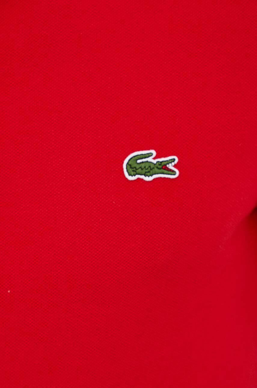 Lacoste Bavlnené polo tričko PH4012-001 červená farba jednofarebné - Pepit.sk