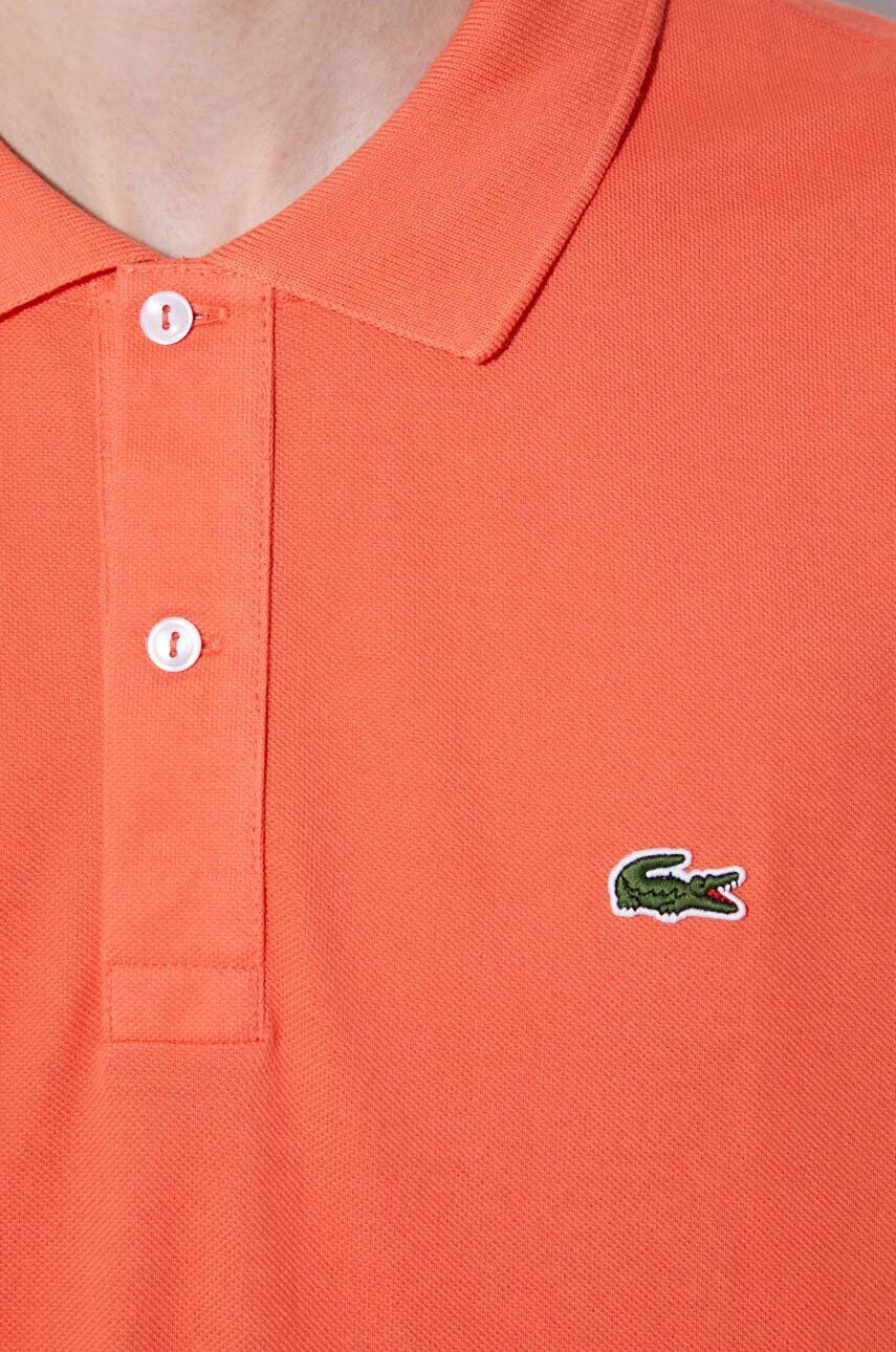 Lacoste Bavlnené polo tričko oranžová farba jednofarebný - Pepit.sk