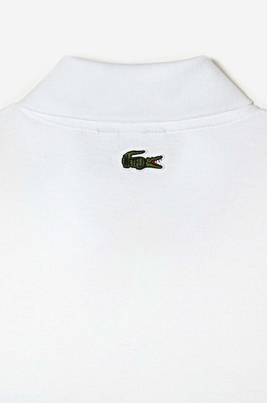 Lacoste Bavlnené polo tričko x Netflix biela farba s nášivkou - Pepit.sk