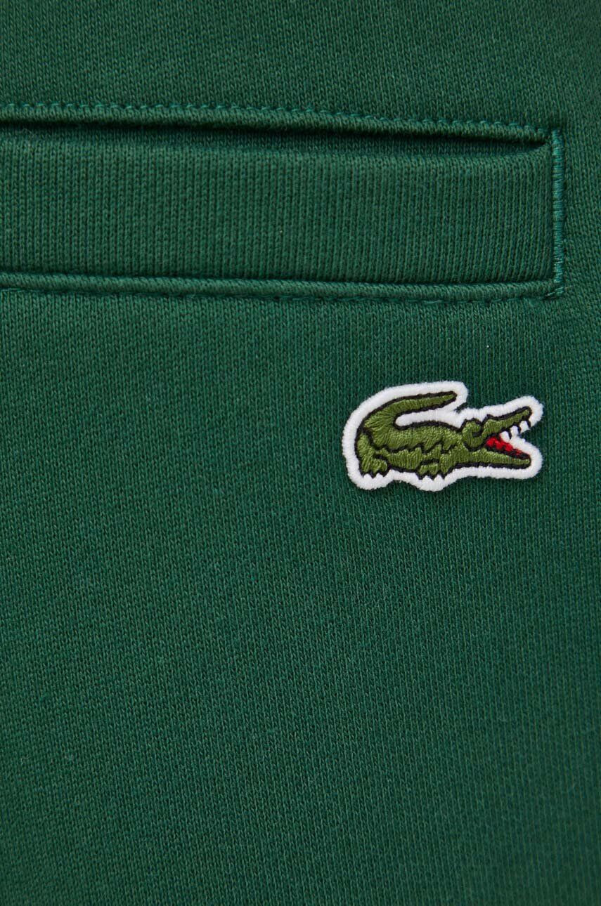 Lacoste Bavlnené tepláky zelená farba s potlačou - Pepit.sk