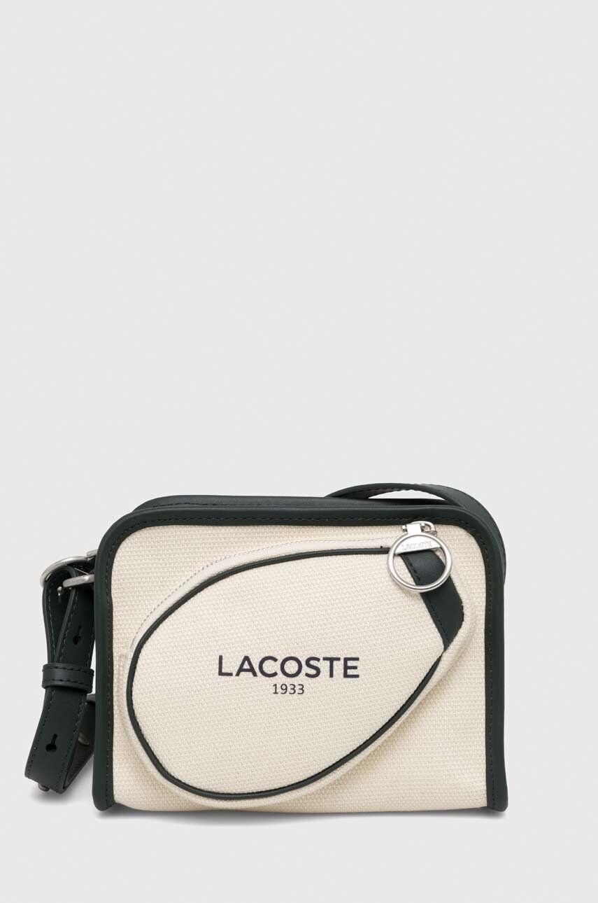 Lacoste Malá taška béžová farba - Pepit.sk