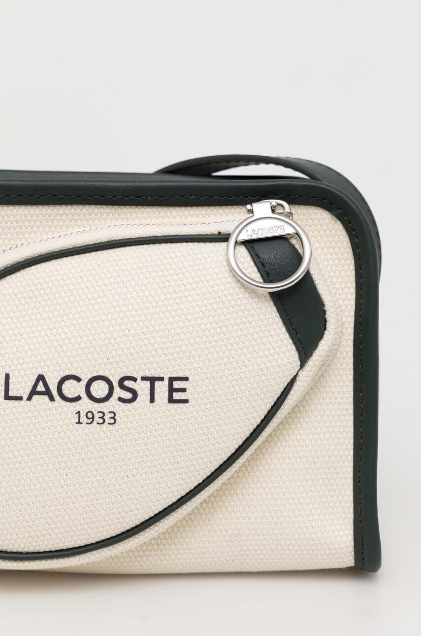 Lacoste Malá taška béžová farba - Pepit.sk