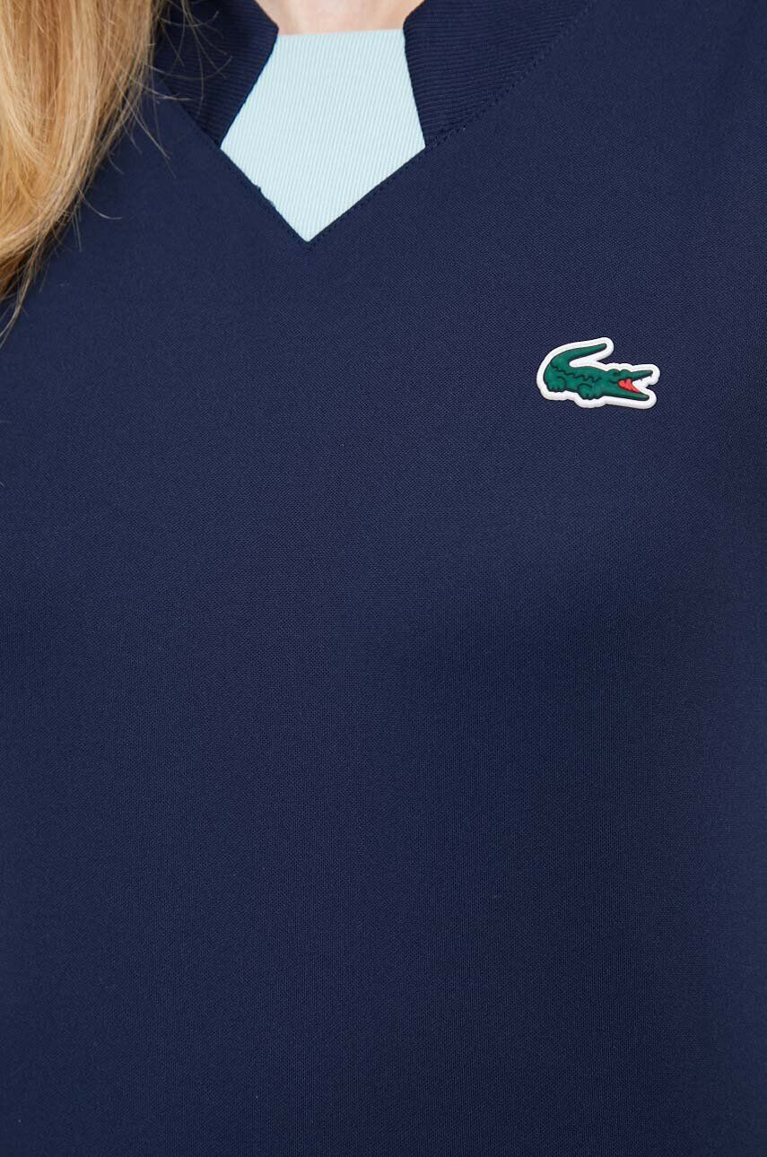 Lacoste Šaty tmavomodrá farba mini áčkový strih - Pepit.sk