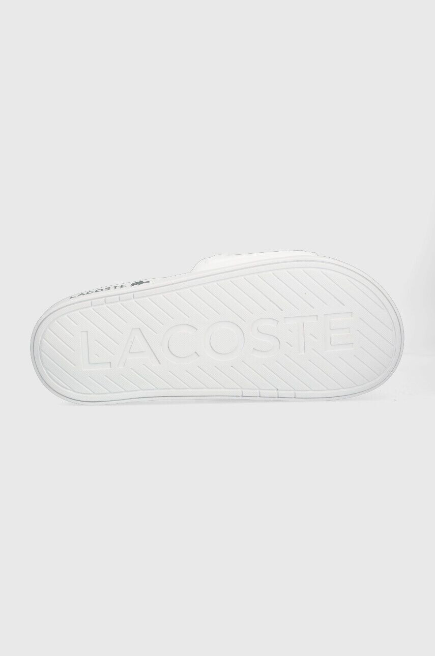 Lacoste Šľapky Croco Dualiste pánske biela farba - Pepit.sk