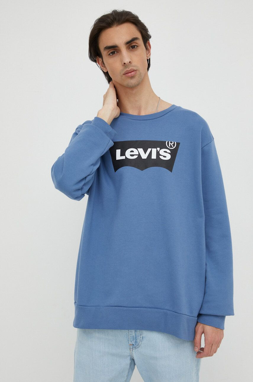 Levi's Bavlnená mikina pánska s potlačou - Pepit.sk