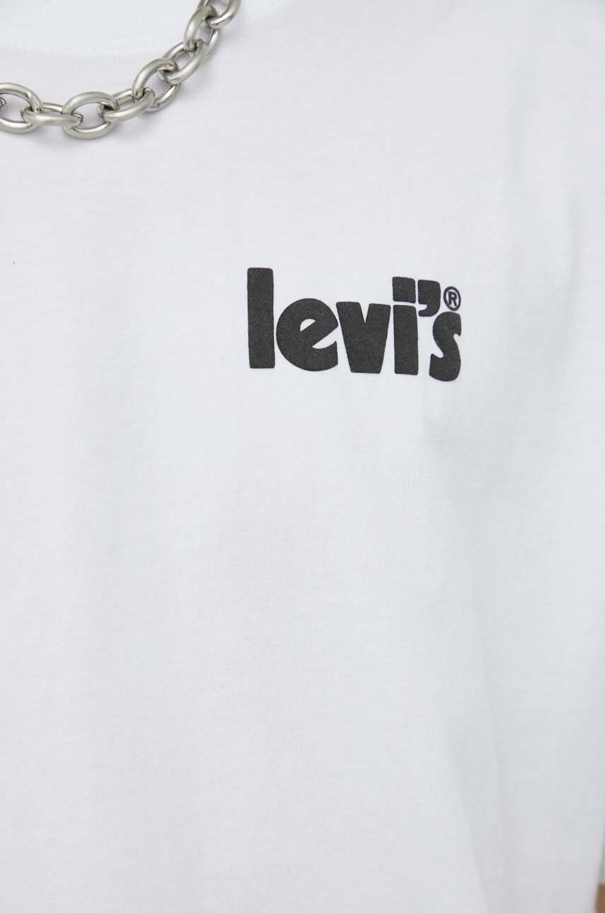 Levi's bavlnené tričko 16143.0727-Neutrals biela farba s potlačou - Pepit.sk