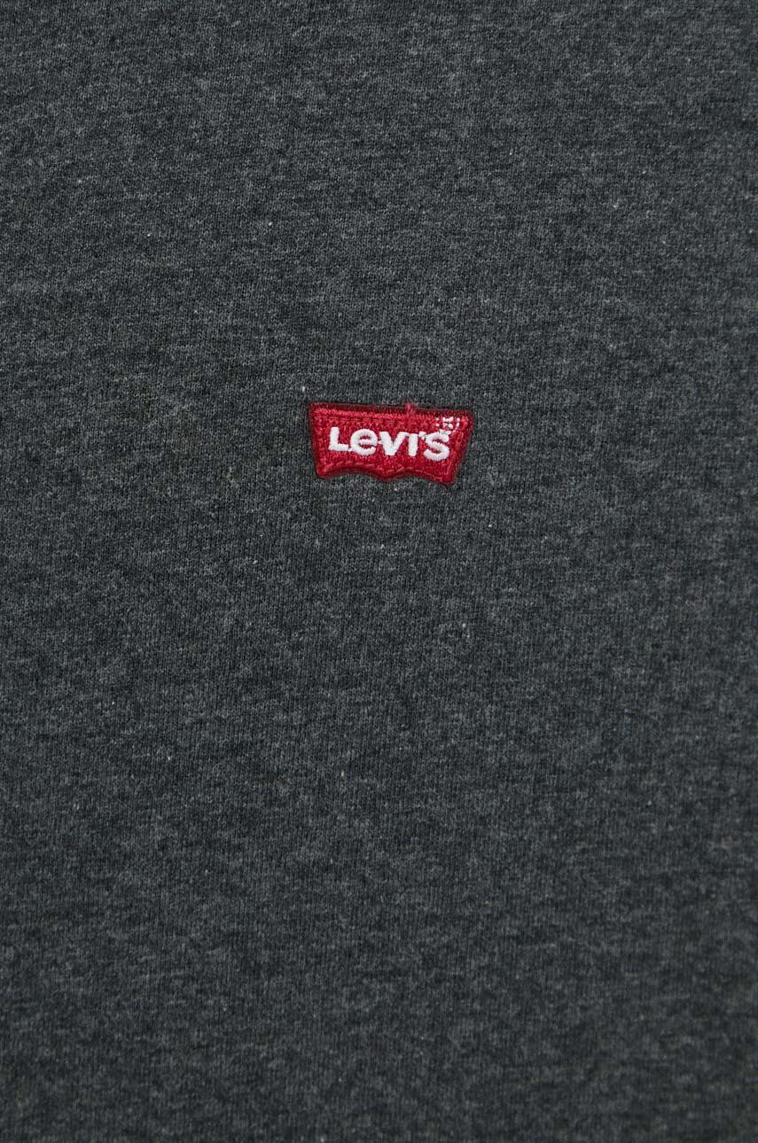 Levi's Bavlnené tričko šedá farba jednofarebné - Pepit.sk