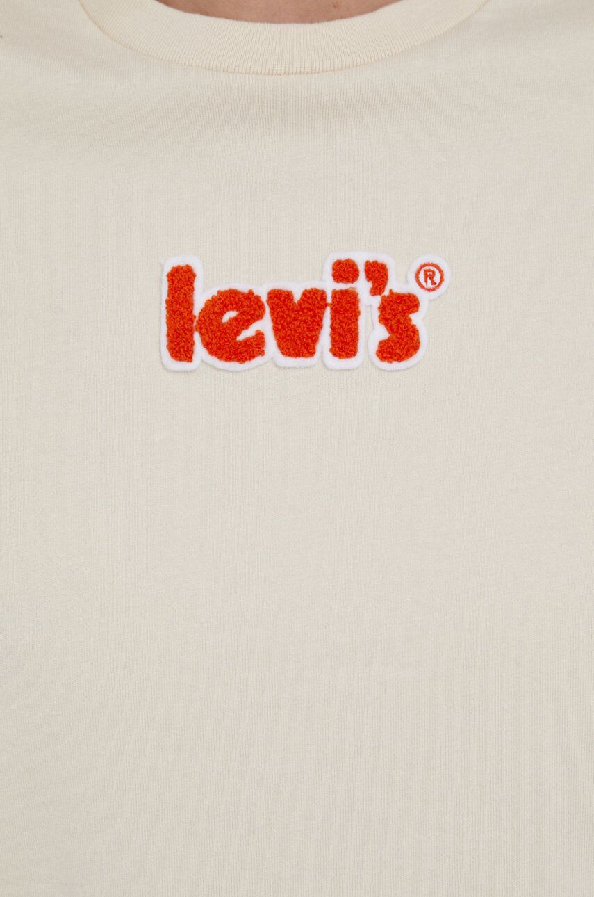 Levi's Bavlnené tričko A2226.0001-Neutrals krémová farba - Pepit.sk