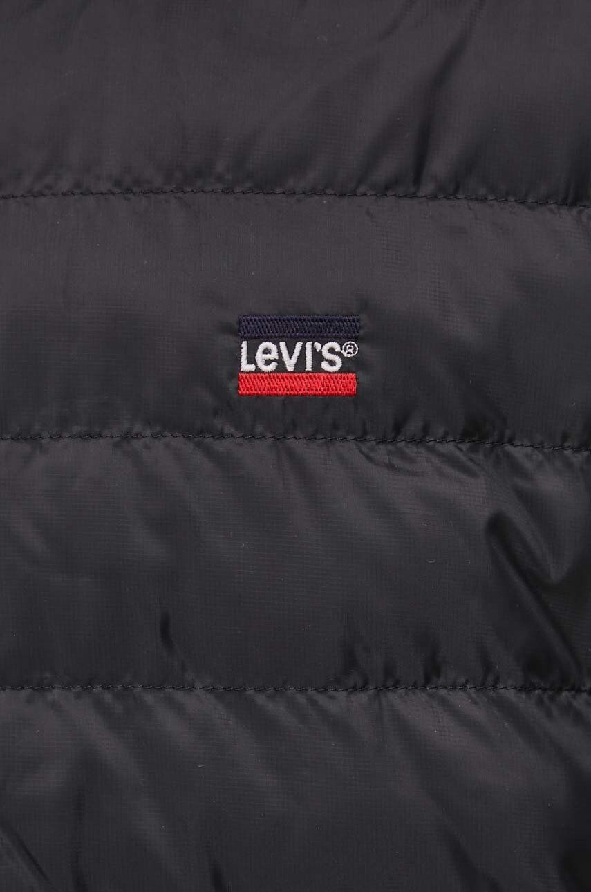 Levi's Bunda pánska čierna farba prechodná - Pepit.sk