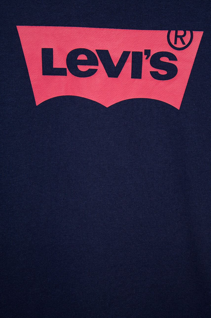 Levi's Detská mikina tmavomodrá farba s potlačou - Pepit.sk