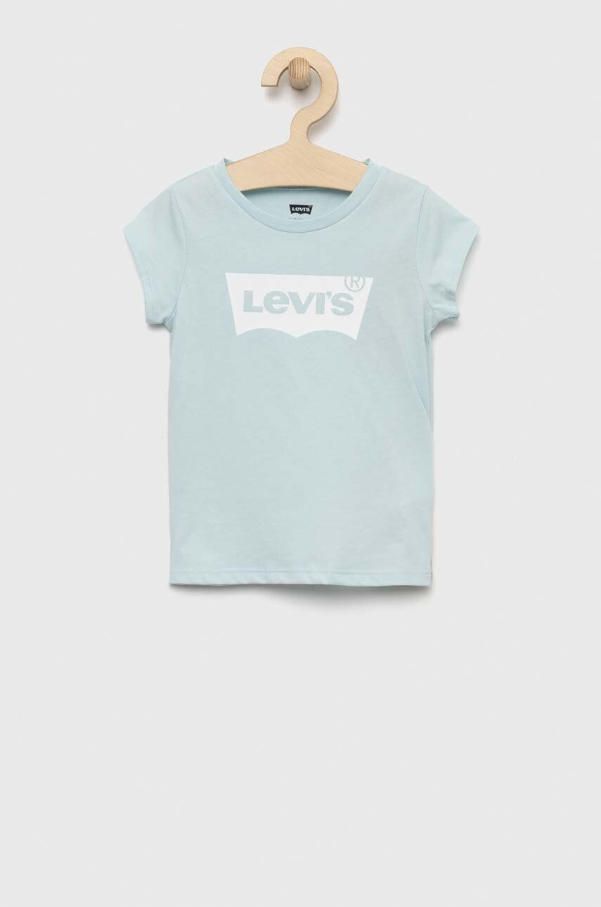 Levi's Detské bavlnené tričko tyrkysová farba - Pepit.sk