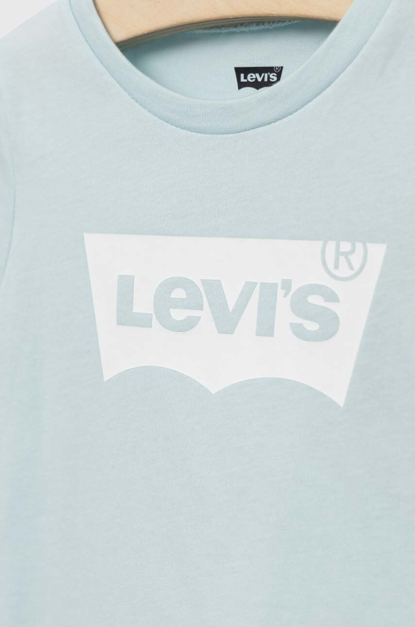 Levi's Detské bavlnené tričko tyrkysová farba - Pepit.sk