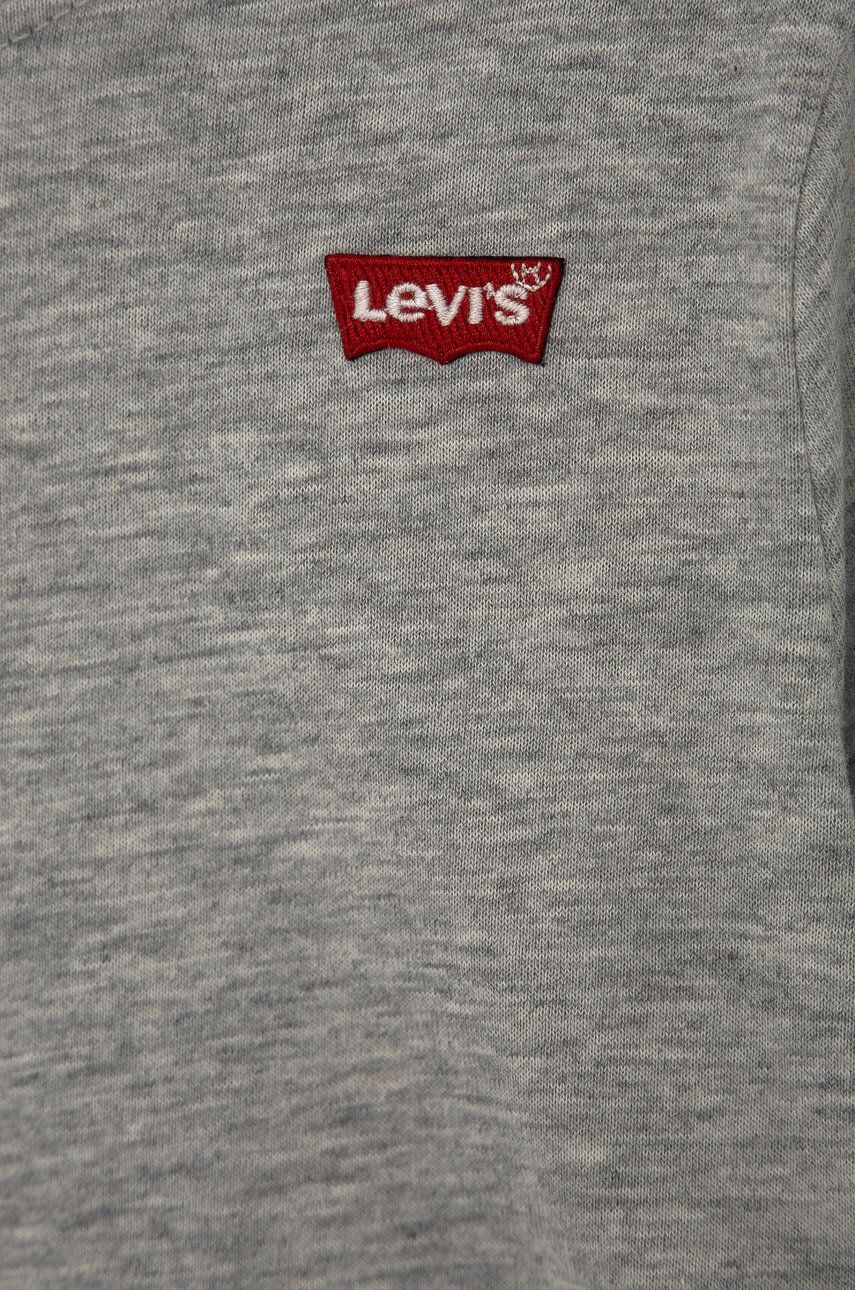 Levi's Detské tričko s dlhým rukávom šedá farba jednofarebné - Pepit.sk