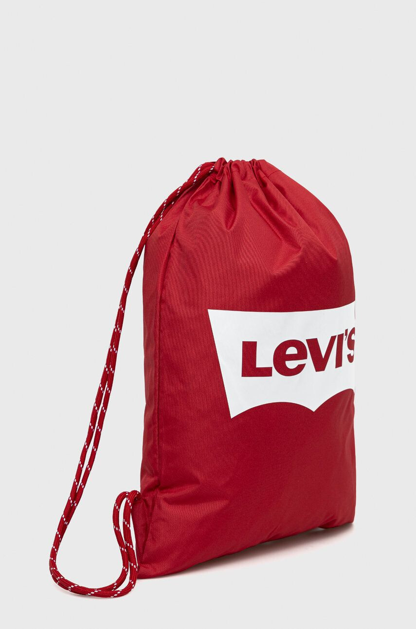 Levi's Detský ruksak červená farba s potlačou - Pepit.sk