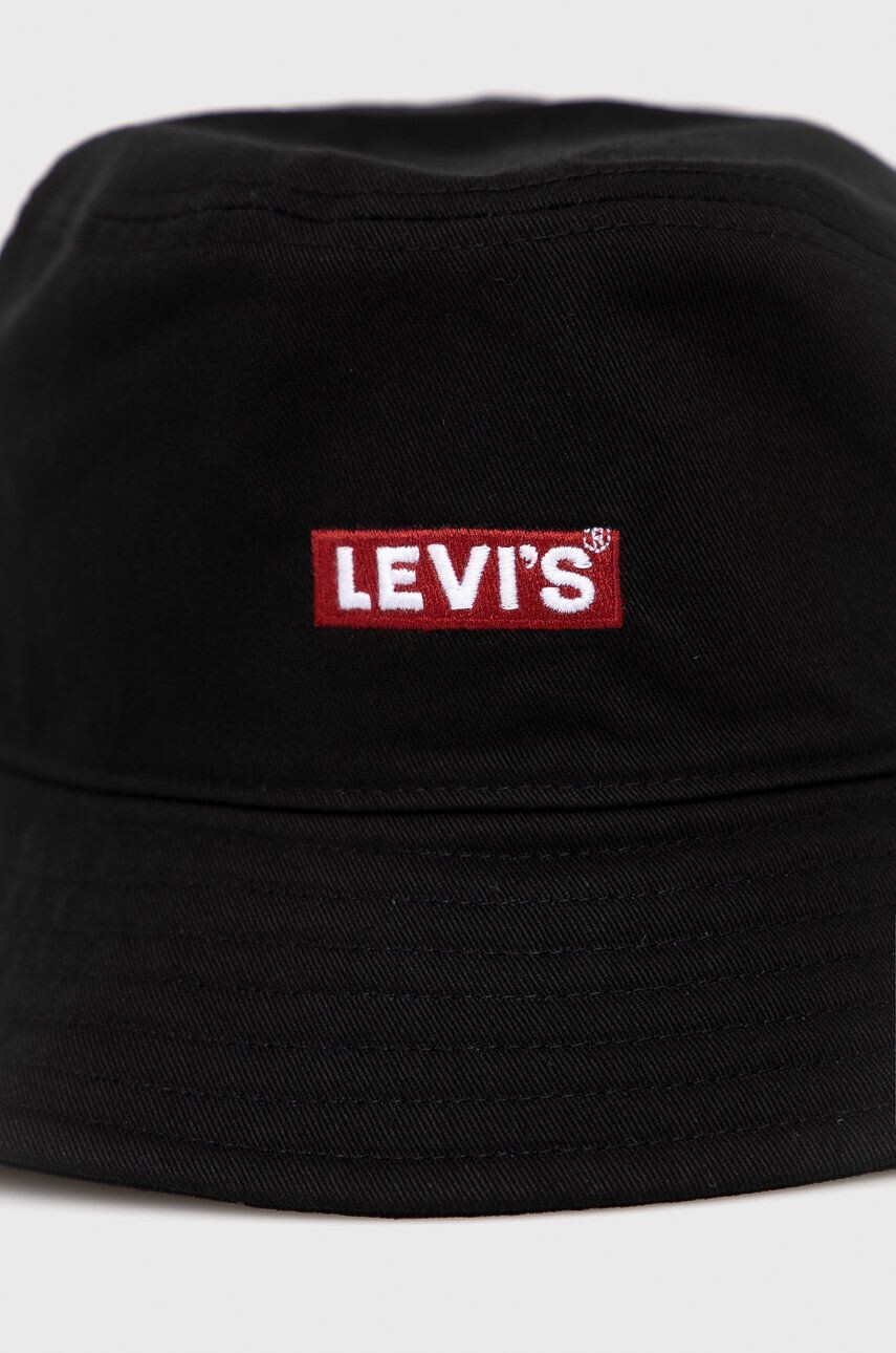 Levi's Klobúk D6249.0001-59 čierna farba bavlnený - Pepit.sk