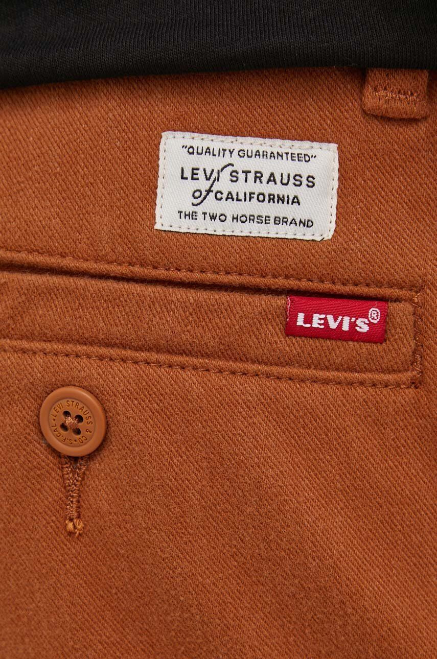 Levi's Nohavice pánske hnedá farba strih chinos - Pepit.sk