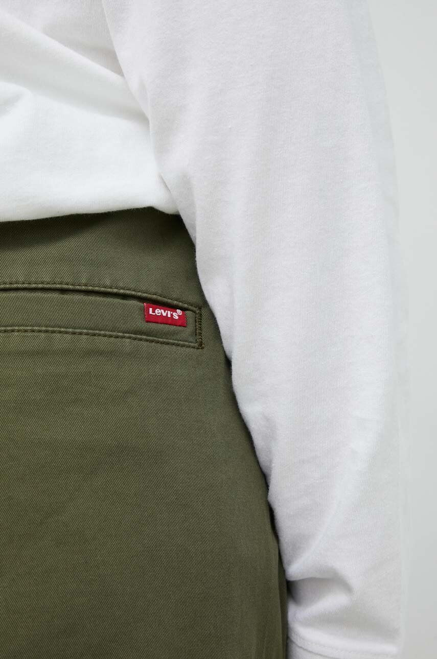 Levi's Nohavice pánske zelená farba strih chinos - Pepit.sk