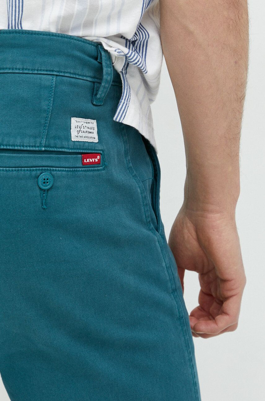 Levi's Nohavice pánske zelená farba strih chinos - Pepit.sk