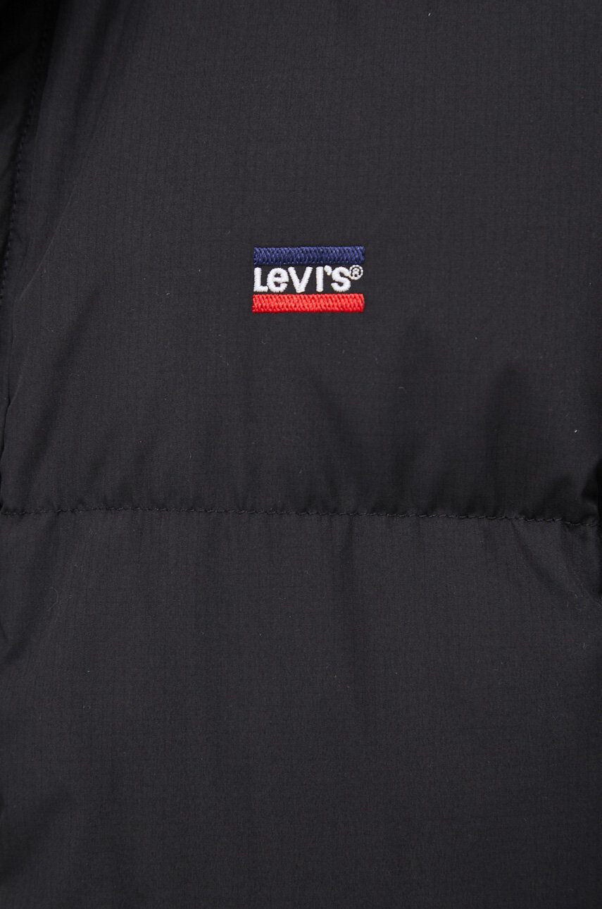 Levi's Páperová bunda pánska čierna farba zimná - Pepit.sk