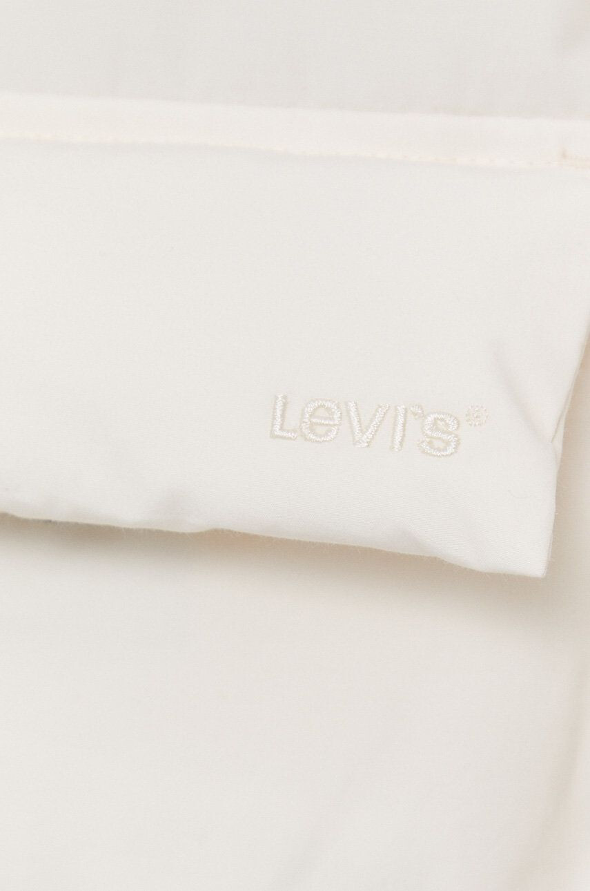 Levi's Páperová obojstranná bunda dámska biela farba zimná oversize - Pepit.sk