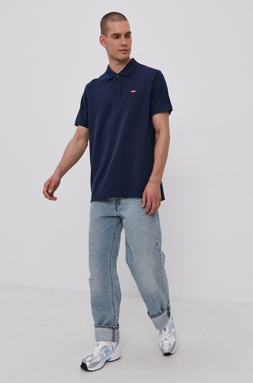 Levi's Polo tričko 35883.0005-Blues pánske tmavomodrá farba jednofarebné - Pepit.sk