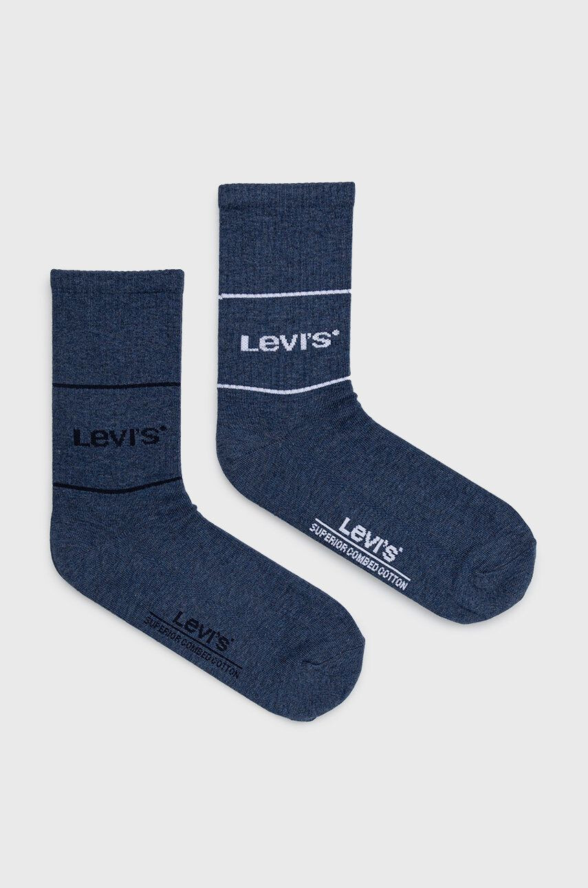 Levi's Ponožky (2-pak) pánske tmavomodrá farba - Pepit.sk